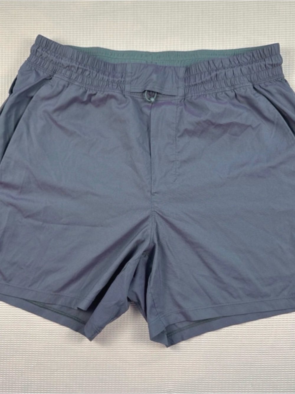 lululemon athletica Men's Elastic-Waist Performance Shorts in Slate Blue